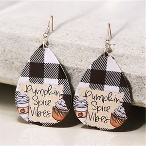 Pumpkin Spice & Everything Nice Lightweight Dangle Earrings Effortless Fashion